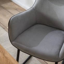 Fredriks Chaise à accoudoirs Altoona - Tissage à plat / Métal - Gris foncé et gris clair / Noir mat 30 Fredriks Chaise à accoudoirs Altoona - Tissage à plat / Métal - Gris foncé et gris clair / Noir mat -Meubles de salle à manger Soldes Magasin 1000285151 220819 040 DETAILS P000000001000285151