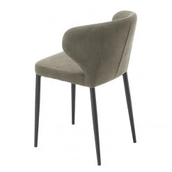 Ars manufacti Chaises Tingley (lot de 2) - Tissu / Métal - Taupe / Noir -Meubles de salle à manger Soldes Magasin 1000285168 220614 050 DETAILS P000000001000285168