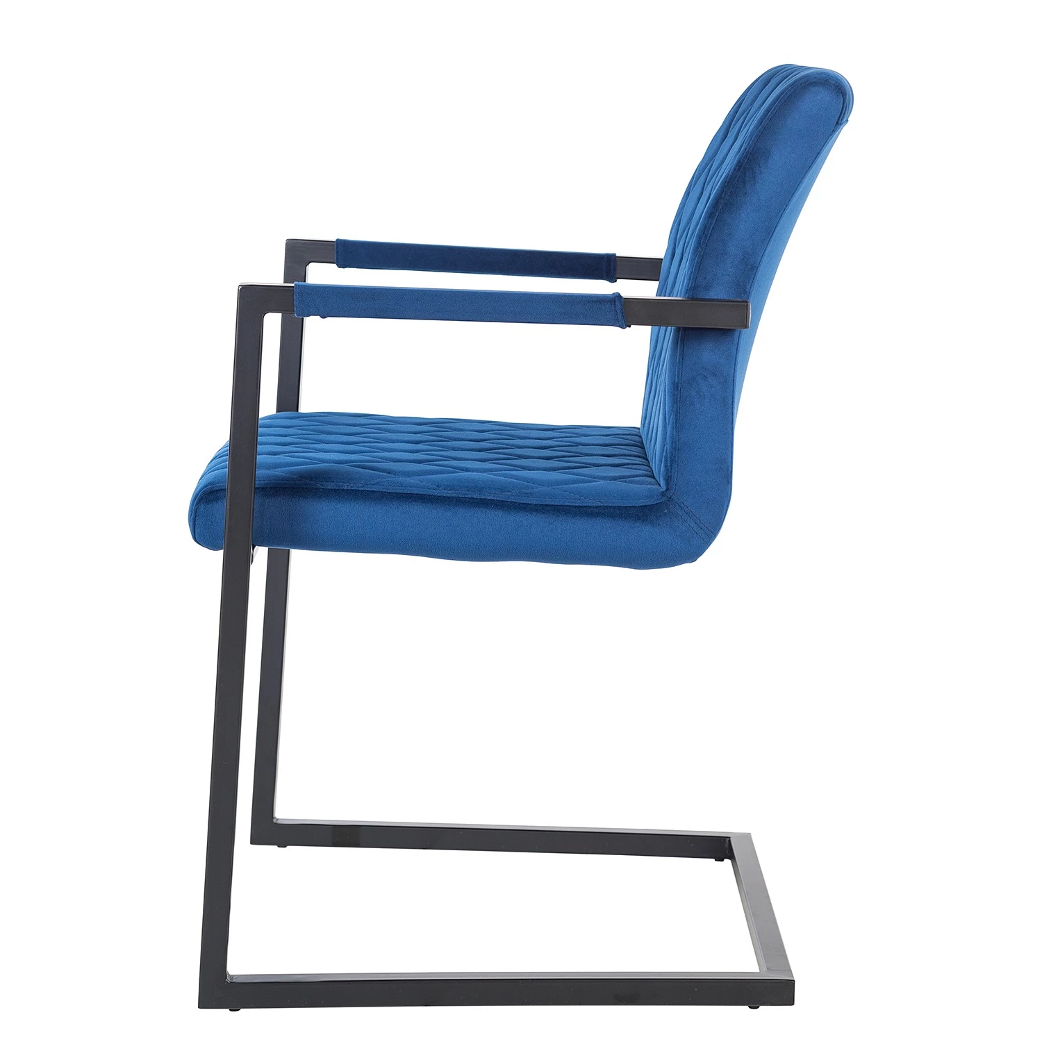 Ars manufacti Chaise à accoudoirs Finga II - Bleu 2 Ars manufacti Chaise à accoudoirs Finga II - Bleu – Image 2