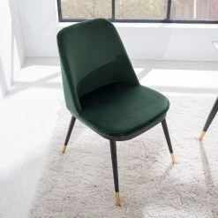 Jack & Alice Chaises Siama (lot de 2) - Vert foncé -Meubles de salle à manger Soldes Magasin 1000285321 220616 021 MOOD DETAILS P000000001000285321 mood