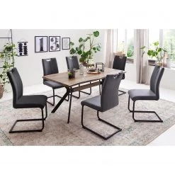 Red Living Table Kevil - Largeur : 180 cm -Meubles de salle à manger Soldes Magasin 1000285343 220719 021 MOOD DETAILS P000000001000285343 mood