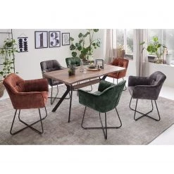 Red Living Table Kevil - Largeur : 180 cm -Meubles de salle à manger Soldes Magasin 1000285343 220719 022 MOOD DETAILS P000000001000285343 mood