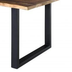 Red Living Table Kiel - Manguier massif / Fer - Manguier / Noir -Meubles de salle à manger Soldes Magasin 1000287310 210826 08385300077 DETAILS P000000001000287310