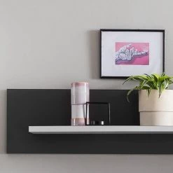 Loftscape Tablette murale Intento - Blanc brillant / Anthracite -Meubles de salle à manger Soldes Magasin 1000288183 210827 12095500027 DETAILS P000000001000288183