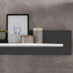 Loftscape Tablette murale Intento - Blanc brillant / Anthracite -Meubles de salle à manger Soldes Magasin 1000288183 210827 12095500028 DETAILS P000000001000288183