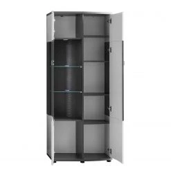 Loftscape Vitrine Intento II - Blanc brillant / Anthracite 9 Loftscape Vitrine Intento II - Blanc brillant / Anthracite -Meubles de salle à manger Soldes Magasin 1000288185 210827 12095500043 DETAILS P000000001000288185