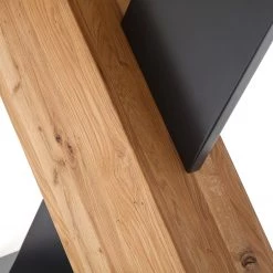 Fredriks Table Covina - (extensible) - Chêne sauvage - Largeur : 140 cm - Noir -Meubles de salle à manger Soldes Magasin 1000289091 210906 11425200217 DETAILS P000000001000289091