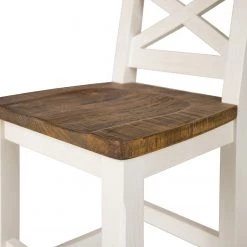 Maison Belfort Ensemble Balignton (3 éléments) - Pin massif - Pin / Blanc -Meubles de salle à manger Soldes Magasin 1000290452 211021 140856000041 DETAILS P000000001000290452