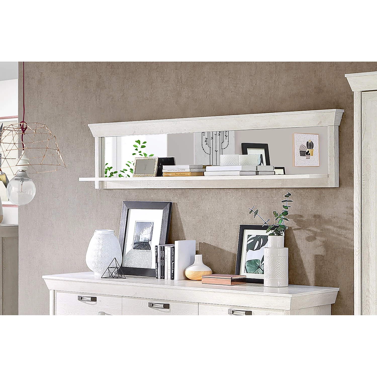 Ridgevalley Étagère murale Kimbark II - Imitation pin blanc 2 Ridgevalley Étagère murale Kimbark II - Imitation pin blanc – Image 2