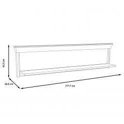 Ridgevalley Étagère murale Kimbark II - Imitation pin blanc 11 Ridgevalley Étagère murale Kimbark II - Imitation pin blanc -Meubles de salle à manger Soldes Magasin 1000295063 210924 143046000530 SKETCH DETAILS P000000001000295063 sketch