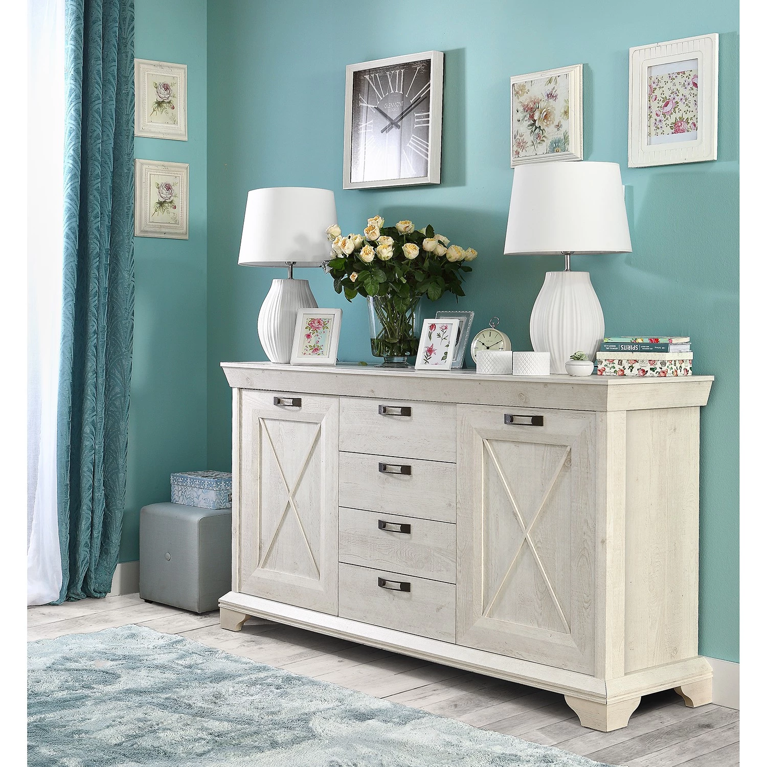 Ridgevalley Buffet Kimbark II - Imitation pin blanc 2 Ridgevalley Buffet Kimbark II - Imitation pin blanc – Image 2