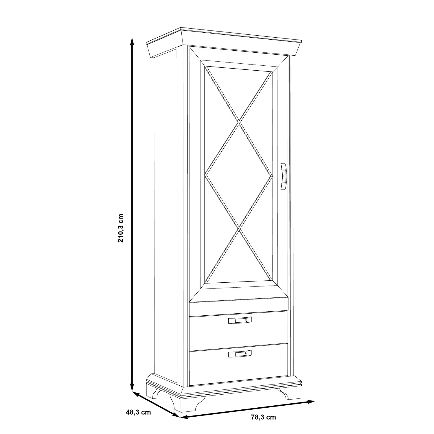 Ridgevalley Vitrine Kimbark - Avec éclairage 6 Ridgevalley Vitrine Kimbark - Avec éclairage – Image 6