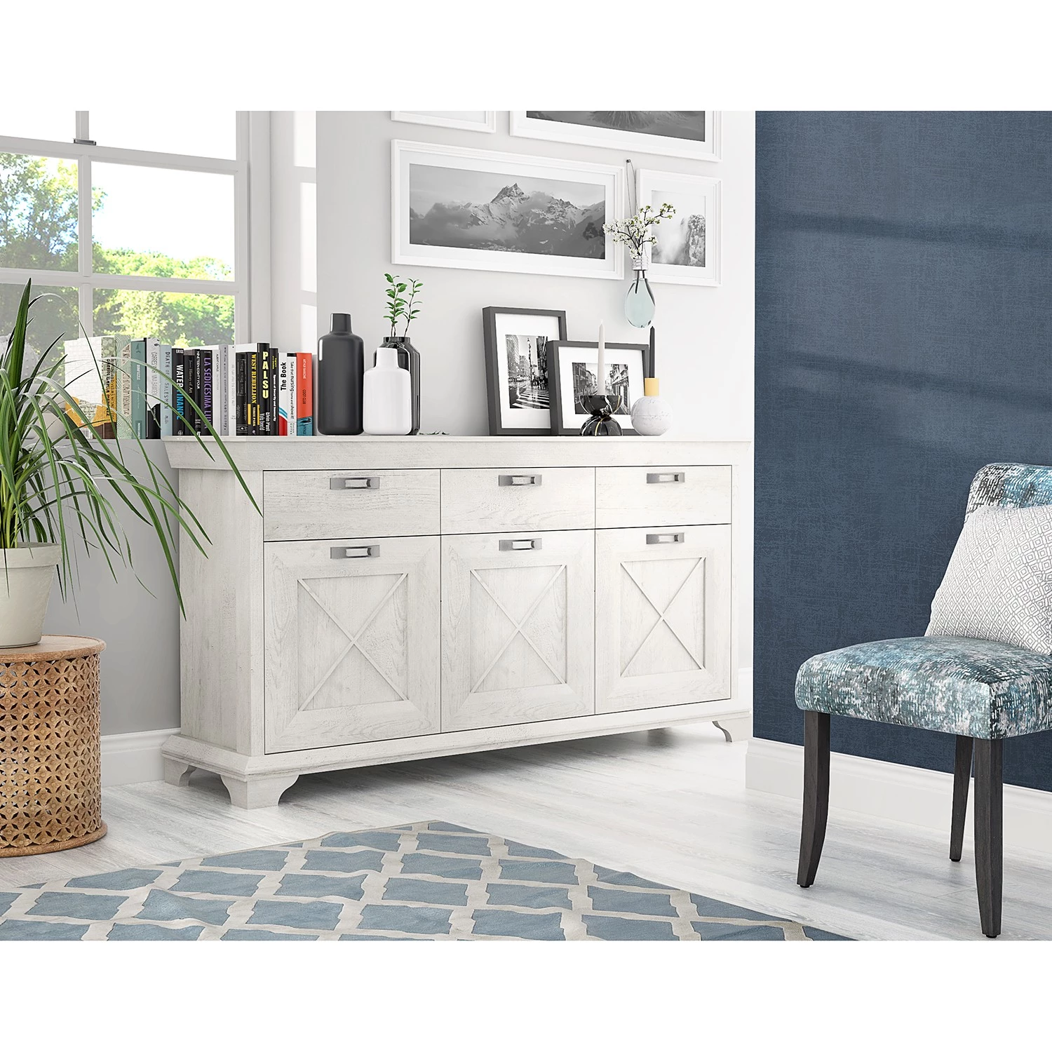 Ridgevalley Buffet Kimbark I - Imitation pin blanc 2 Ridgevalley Buffet Kimbark I - Imitation pin blanc – Image 2