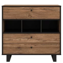 Red Living Commode Trylith - Imitation chêne rustique / Noir -Meubles de salle à manger Soldes Magasin 1000295077 211125 144852000039 DETAILS P000000001000295077