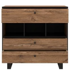 Red Living Commode Trylith - Imitation chêne rustique / Noir -Meubles de salle à manger Soldes Magasin 1000295077 211125 14485200043 DETAILS P000000001000295077