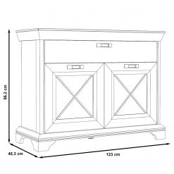 Ridgevalley Commode Kimbark - Imitation pin blanc 11 Ridgevalley Commode Kimbark - Imitation pin blanc -Meubles de salle à manger Soldes Magasin 1000295086 211125 144855000550 SKETCH DETAILS P000000001000295086 sketch