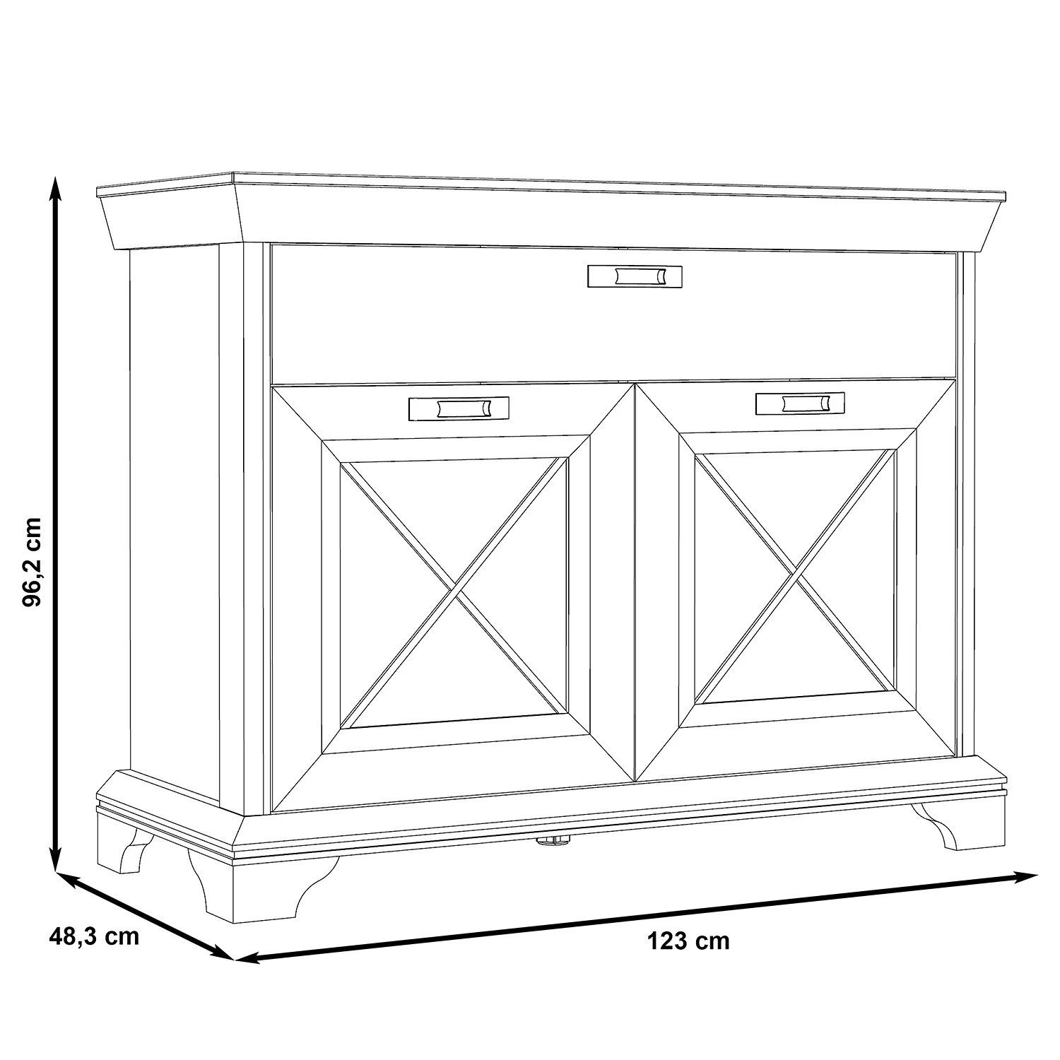 Ridgevalley Commode Kimbark - Imitation pin blanc 6 Ridgevalley Commode Kimbark - Imitation pin blanc – Image 6