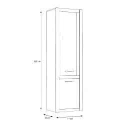 Loftscape Vitrine Truth - Imitation chêne Sonoma -Meubles de salle à manger Soldes Magasin 1000295087 211125 144855000560 SKETCH DETAILS P000000001000295087 sketch