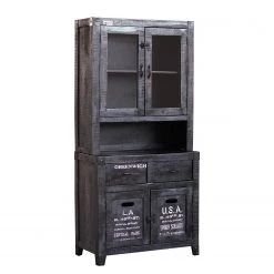 Ars manufacti Buffet Keyport - Manguier massif / Fer - Manguier noir / Noir