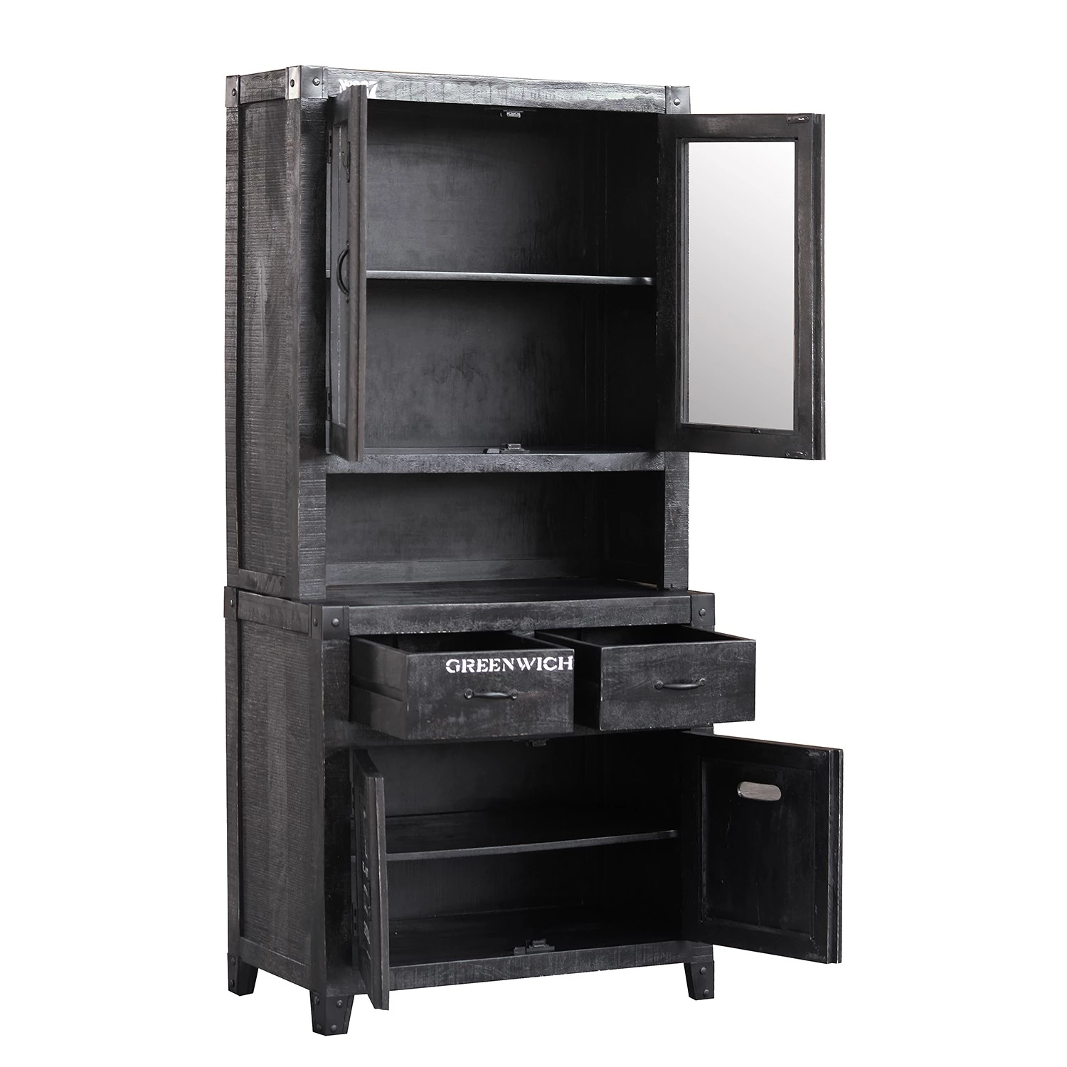 Ars manufacti Buffet Keyport - Manguier massif / Fer - Manguier noir / Noir 3 Ars manufacti Buffet Keyport - Manguier massif / Fer - Manguier noir / Noir – Image 3