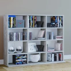 VCM Étagère Megosa - Imitation béton - Hauteur : 83 cm -Meubles de salle à manger Soldes Magasin 1000298125 211014 12214300163 MOOD DETAILS P000000001000298125 mood