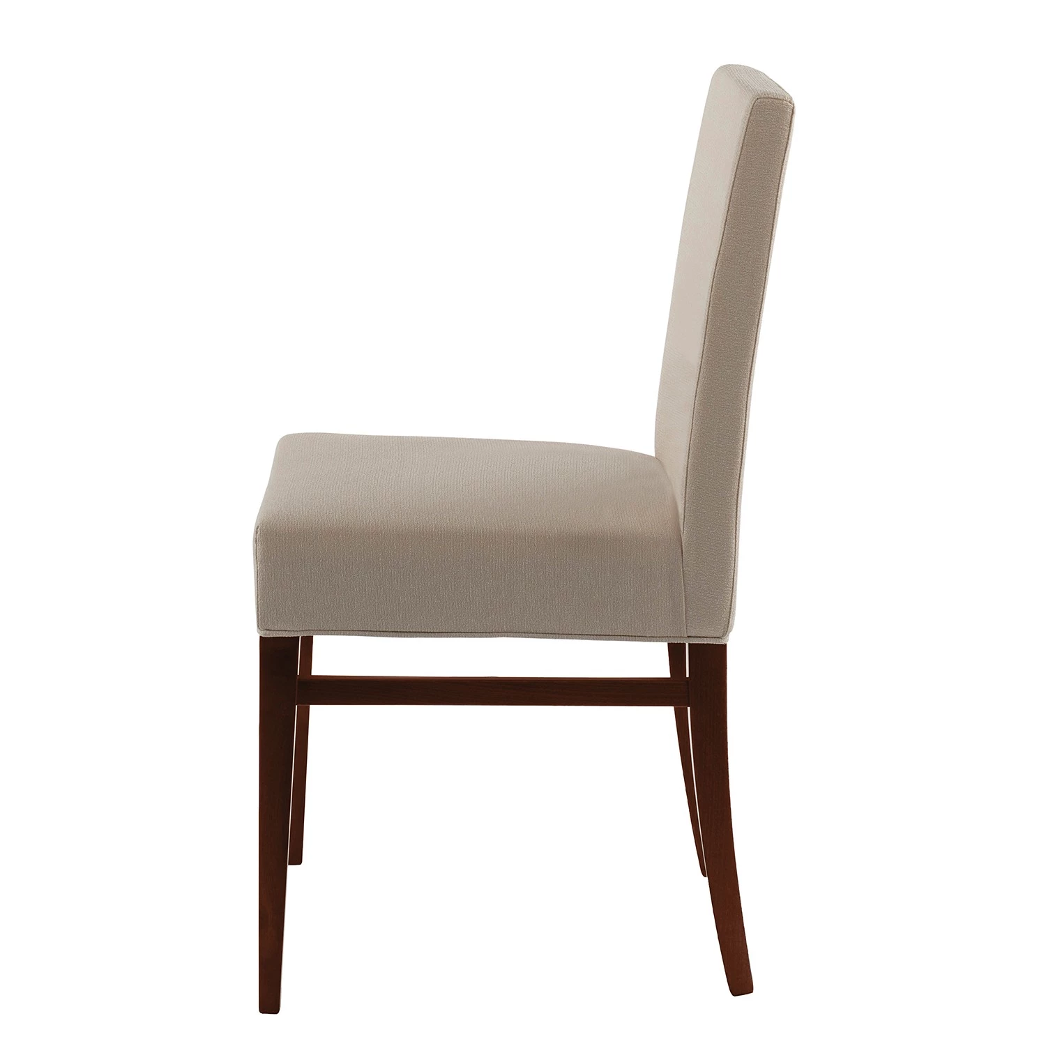 Red Living Chaise capitonnée Camillas II (lot de 2) - Tissu structuré / Hêtre massif- Beige / Imitation noyer 4 Red Living Chaise capitonnée Camillas II (lot de 2) - Tissu structuré / Hêtre massif- Beige / Imitation noyer – Image 4