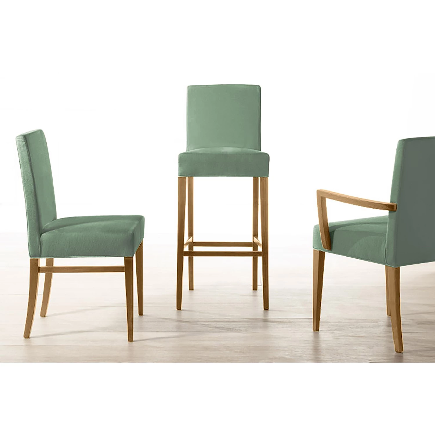 Red Living Chaise à accoudoirs Camillas - Vert menthe 2 Red Living Chaise à accoudoirs Camillas - Vert menthe – Image 2