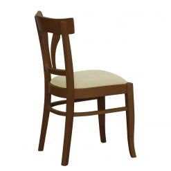 Red Living Chaises Brading II (lot de 2) - Tissu structuré / Hêtre massif- Beige / Imitation noyer -Meubles de salle à manger Soldes Magasin 1000299026 211019 11163900172 DETAILS P000000001000299026