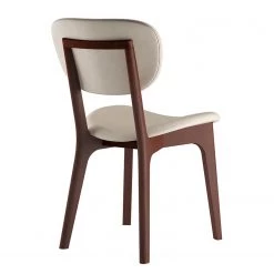 Norrwood Chaises capitonnées Nadir (lot de 2) - Crème - Imitation noyer -Meubles de salle à manger Soldes Magasin 1000299039 211019 11164000280 DETAILS P000000001000299039