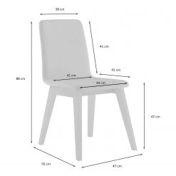 Norrwood Salle à manger Nami (5 éléments) - Rouge antique - 140 x 80 cm - Hêtre clair -Meubles de salle à manger Soldes Magasin 1000299299 211019 111647001149 SKETCH DETAILS P000000001000299299 sketch