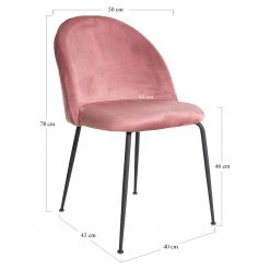 Red Living Chaises capitonnées Maxou II (lot de 2) - Rose bébé 13 Red Living Chaises capitonnées Maxou II (lot de 2) - Rose bébé -Meubles de salle à manger Soldes Magasin 1000299395 211012 134454000519 SKETCH DETAILS P000000001000299395 sketch