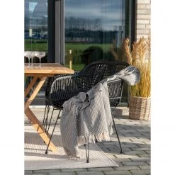 Naturoo Chaises à accoudoirs Corduroy (lot de 2) - (avec coussin d’assise) - Rotin / Métal - Rotin / Noir -Meubles de salle à manger Soldes Magasin 1000299408 211012 134455000119 MOOD DETAILS P000000001000299408 mood
