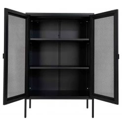 Red Living Buffet Moosh - Métal - Noir -Meubles de salle à manger Soldes Magasin 1000299438 211012 13474400080 DETAILS P000000001000299438