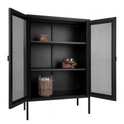 Red Living Buffet Moosh - Métal - Noir -Meubles de salle à manger Soldes Magasin 1000299438 211012 13474400084 DETAILS P000000001000299438