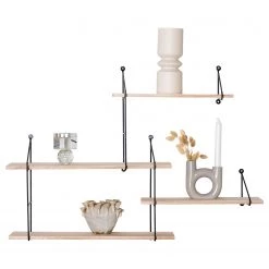 Red Living Étagère murale Hanno - Paulownia massif / Métal - Paulownia / Noir 5 Red Living Étagère murale Hanno - Paulownia massif / Métal - Paulownia / Noir -Meubles de salle à manger Soldes Magasin 1000299449 211012 134745000116 DETAILS P000000001000299449