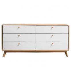 Norrwood Enfilade Chelan - Blanc / Imitation chêne 6 Norrwood Enfilade Chelan - Blanc / Imitation chêne -Meubles de salle à manger Soldes Magasin 1000299474 211013 133351000104 DETAILS P000000001000299474