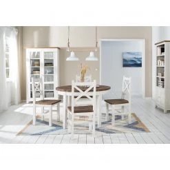Maison Belfort Salle à manger Balignton II (5 éléments) - Blanc -Meubles de salle à manger Soldes Magasin 1000299522 220222 021 MOOD DETAILS P000000001000299522 mood