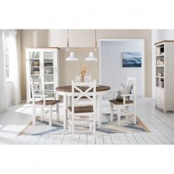 Maison Belfort Salle à manger Balignton III (5 élém.) - Blanc -Meubles de salle à manger Soldes Magasin 1000299524 220222 021 MOOD DETAILS P000000001000299524 mood