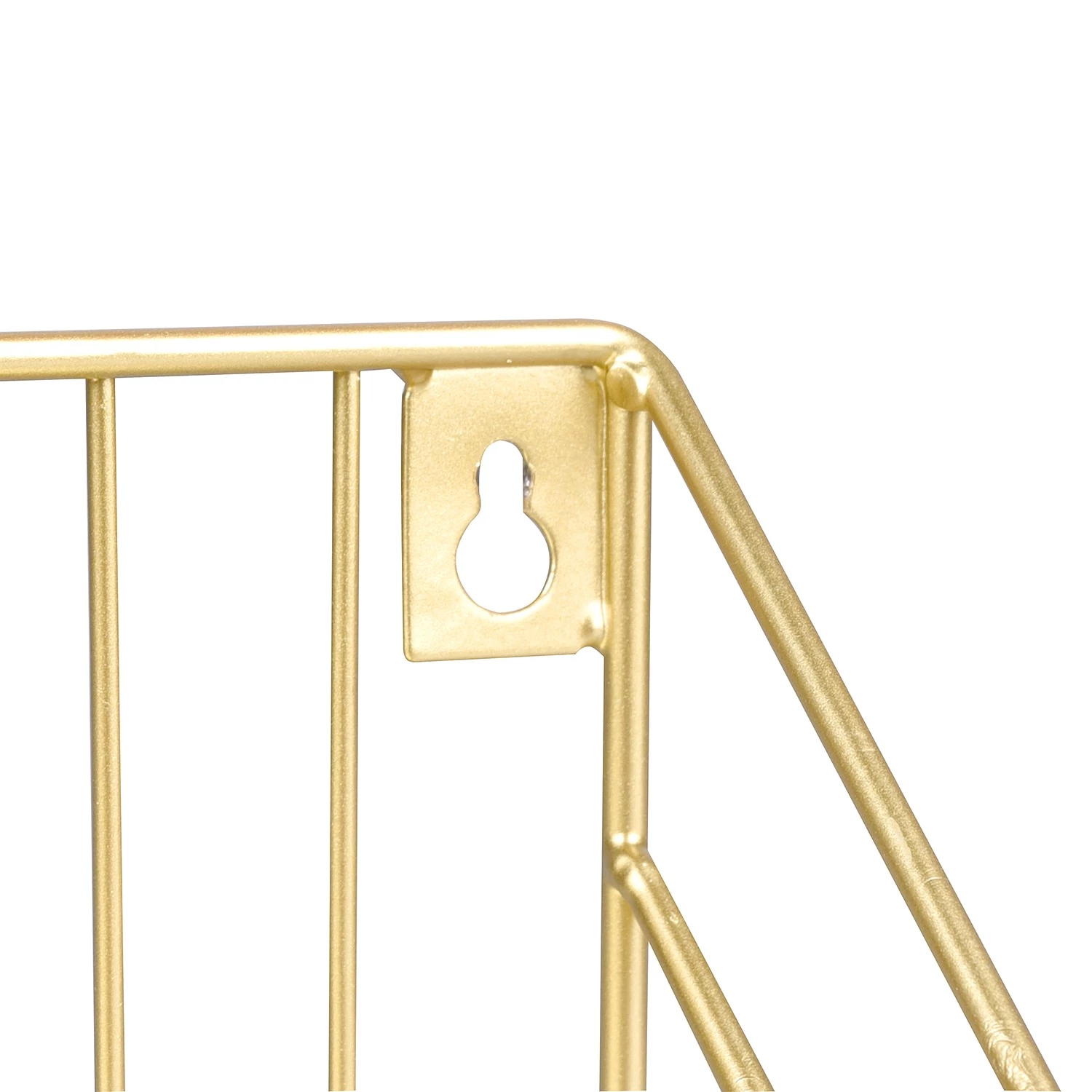 Loftscape Étagère murale Kavaja - Métal - Doré - Largeur : 30 cm 6 Loftscape Étagère murale Kavaja - Métal - Doré - Largeur : 30 cm – Image 6