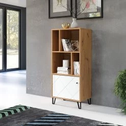 Trendteam Étagère Touch - Imitation chêne artisan / Blanc 7 Trendteam Étagère Touch - Imitation chêne artisan / Blanc -Meubles de salle à manger Soldes Magasin 1000300852 211015 12544200087 MOOD DETAILS P000000001000300852 mood