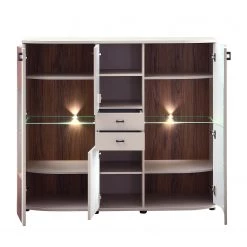 Loftscape Buffet haut Saida II - Avec éclairage - Cachemire / Imitation noyer -Meubles de salle à manger Soldes Magasin 1000300946 211020 13343600074 DETAILS P000000001000300946