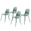 Red Living Chaises Felin (lot de 4) - Vert menthe