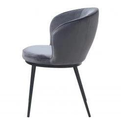 Red Living Chaise à accoudoirs Cheia II - Velours / Fer - Gris clair / Noir -Meubles de salle à manger Soldes Magasin 1000303607 211117 164740000121 DETAILS P000000001000303607