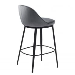 Red Living Chaise de bar Cheia II - Velours / Fer - Gris / Noir 8 Red Living Chaise de bar Cheia II - Velours / Fer - Gris / Noir -Meubles de salle à manger Soldes Magasin 1000303611 211117 16474100146 DETAILS P000000001000303611