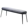 Red Living Banc Cheia II - Velours / Fer - Gris / Noir