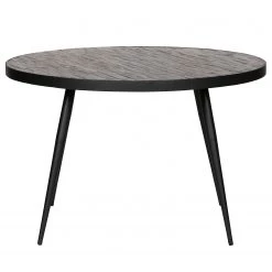Red Living Table Muras - Teck massif / Fer - Teck foncé / Noir