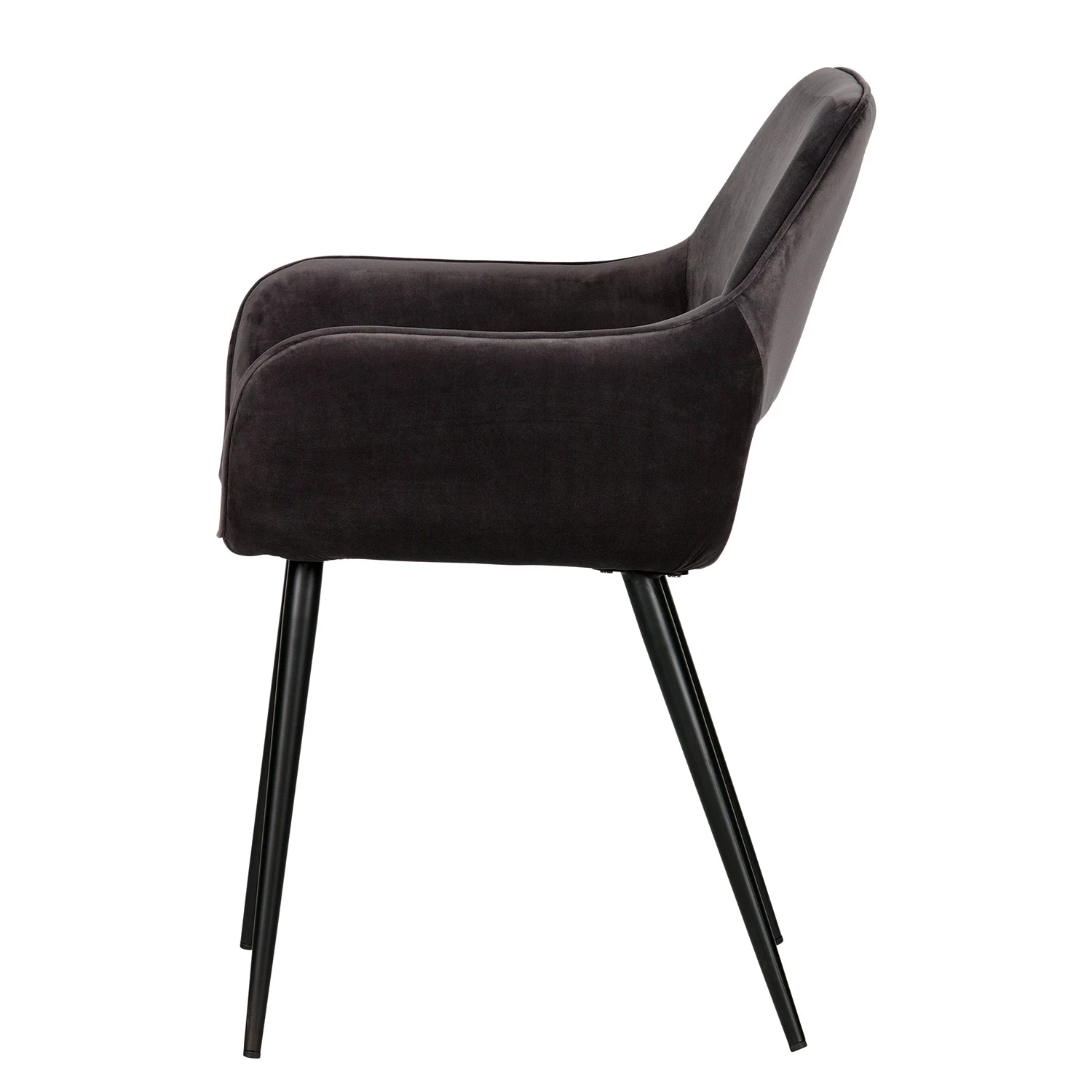 Red Living Chaises à accoudoirs Avril (lot de 2) - Gris marron 5 Red Living Chaises à accoudoirs Avril (lot de 2) - Gris marron – Image 5