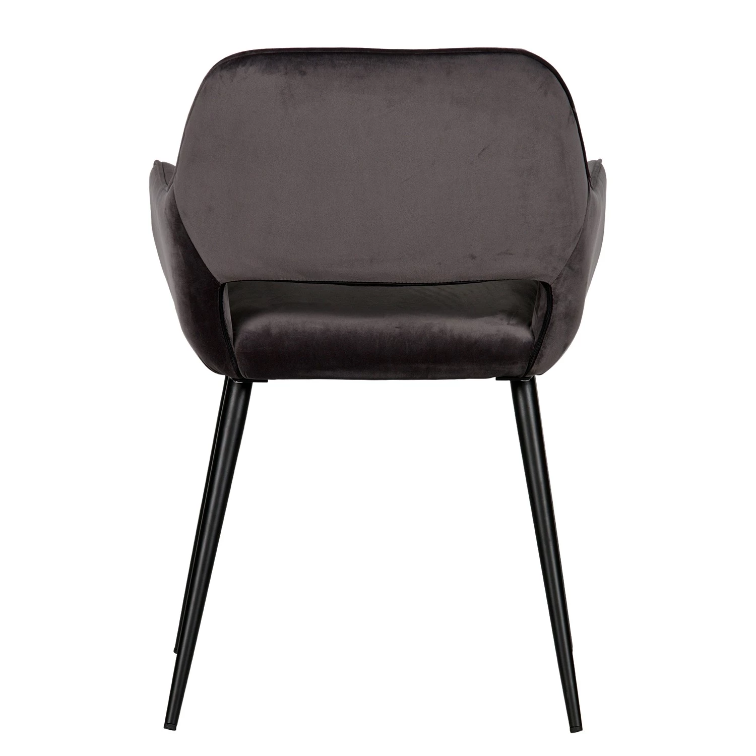 Red Living Chaises à accoudoirs Avril (lot de 2) - Gris marron 6 Red Living Chaises à accoudoirs Avril (lot de 2) - Gris marron – Image 6