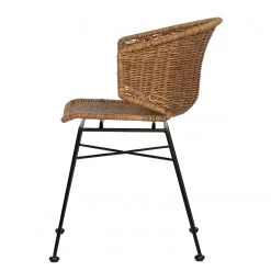 Red Living Chaises Malvan (lot de 2) - Polyrotin / Acier - Polyrotin / Noir -Meubles de salle à manger Soldes Magasin 1000303869 211105 13105600164 DETAILS P000000001000303869