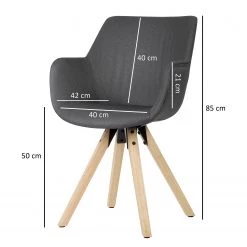 Norrwood Chaises à accoudoirs Newport I (2) - Anthracite -Meubles de salle à manger Soldes Magasin 1000303915 211103 12151700635 SKETCH DETAILS P000000001000303915 sketch